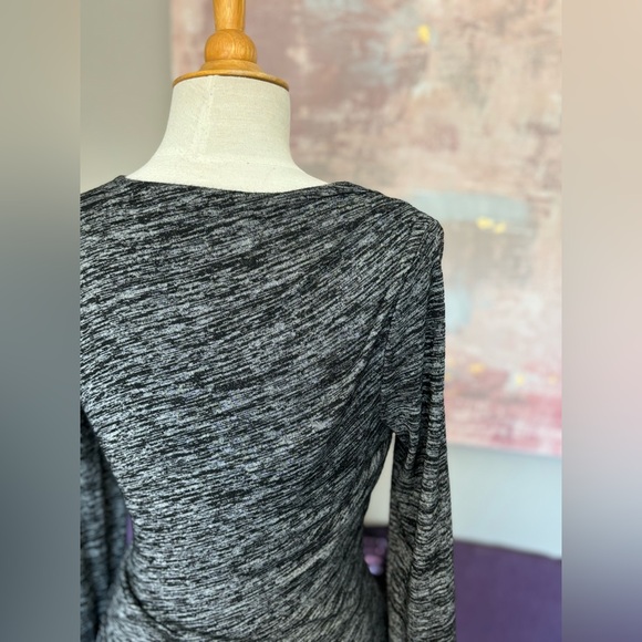 Guess by Marciano Rakel Long-Sleeve Wrap Dress Two Tone Gray Size M‎ - Picture 13 of 13